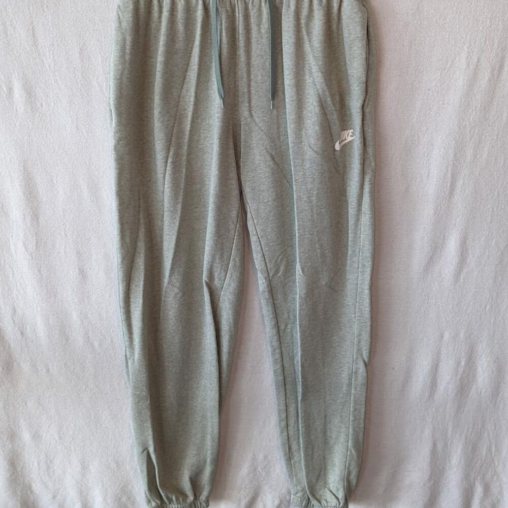 Y2K Nike Sweatpants Gray w/ Green Tint Women's Size Small